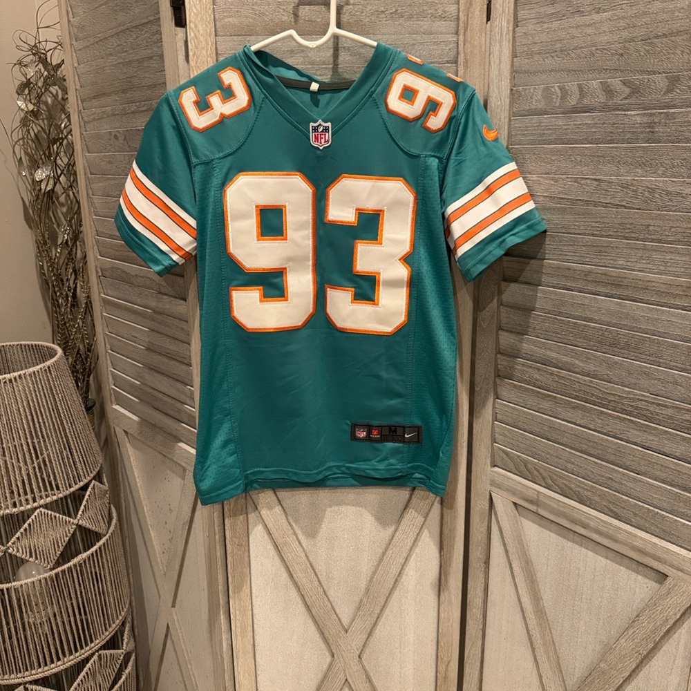 NFL Youth Nike Miami Dolphins Jersey with Logo #93 Ndamukong Suh pre owned Sz M